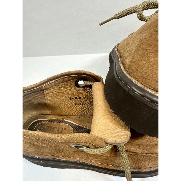 Born Wavz Chunky Lace Up Tan Leather 6.5 M Women’s 85320 - Picture 5 of 6
